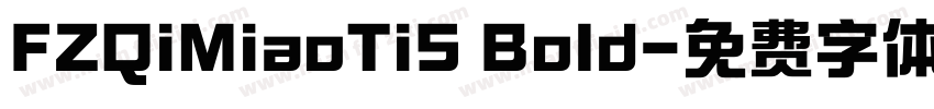 FZQiMiaoTiS Bold字体转换